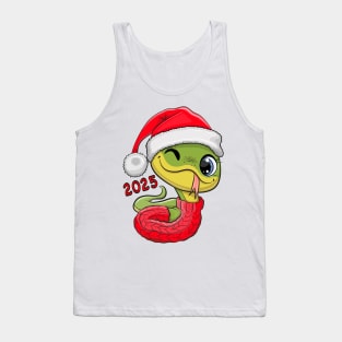 Cute Christmas Snake Tank Top